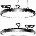 320W UFO High Bay LED Shop Lights, 2 Pack 45000LM Garage Lights by Unknown