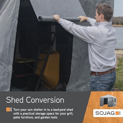 SOJAG Winter Accessories for Gazebos, 12 x 20 ft Gazebo Cover, Gray - Image 2