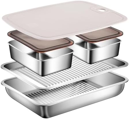 5-in-1 Grill Carry System, Grilling Prep Trays with Cutting Board by Unknown