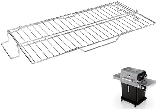 Griddle Warming Rack for Ninja PG300 Series, Adjustable Expandable Smoke Rack for Ninja FlexFlame Grill Accessories, XSKFLDINDRCTRK by GLOWYE