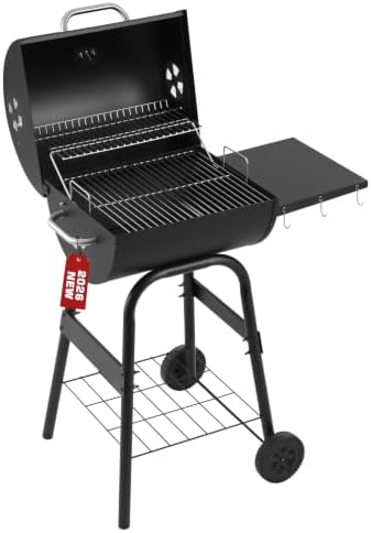 Barrel Charcoal Grill, 388 Sq. In. Outdoor BBQ Grill - Image 6