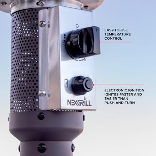 Nexgrill Sundara 92" Propane Patio Heater with 48,000 BTUs & Control Knob - Image 4