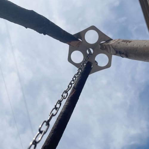 Stainless Steel Camping Tripod Board,Turn Branches into Campfire Tripod - Image 5