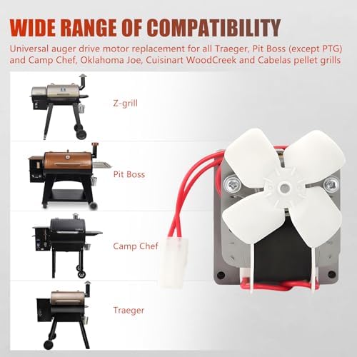 2.0 RPM Auger Motor Replacement Parts, Compatible with Traeger, Pit Boss, and Camp Chef, Wood Pellet Grill Smokers, Universal Barbecue Auger Motor Replacement 120V 60Hz 2 Pole - Image 4