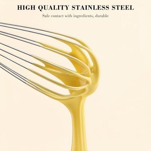 NileHome 3-Pack Stainless Steel Whisk Set, Kitchen Utensils for Cooking - Image 3