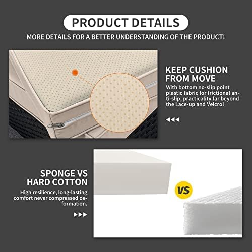 Rattaner 10 Pieces Outdoor Sectional All-Weather Wicker Patio Furniture Set Patio Sectional and Steel Fire Table and Glass Patio Table Non-Slip Cushions and Waterproof Covers, Khaki - Image 5