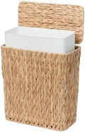 Coeusy Wicker Trash Can, Small Bathroom Trash Can with Lid, 3 Gallon by WEAVECOMFORTINTOEVERYCORNER