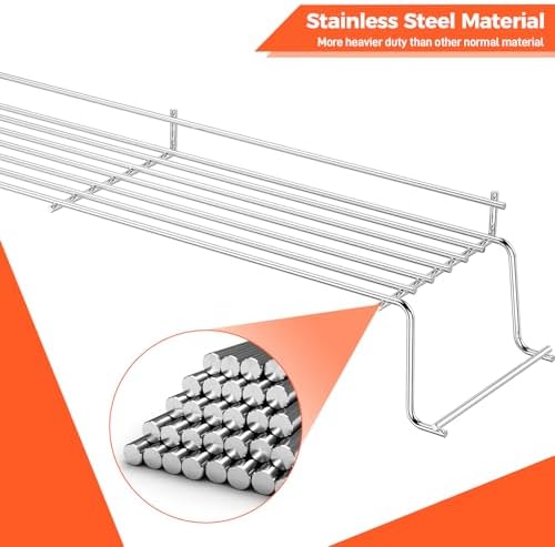 QuliMetal Stainless Steel Warming Rack for Weber Genesis 300 Series - Image 3