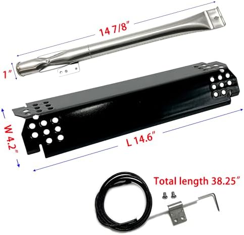 Kit DG282 Replacement for Home Depot Nexgrill 720-0830H, 5 Burner 720-0888 720-0888N 720-0888S Gas Grill, 5PK Grill Burner, Heat Plate, igniters, Cooking Grates Parts 13.25 x 17" each - Image 4