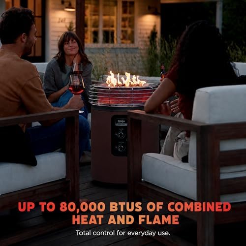 Ninja Fireside360 Fire Pit/Heater, 80,000 BTU, 3 Modes, Rust - Image 5