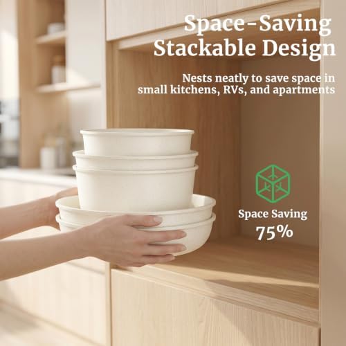 YASHE 20Pcs Nonstick Pots and Pans Set with Detachable Handles, Oven Safe - Image 6