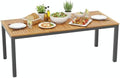 Tangkula 79" Acacia Wood Outdoor Dining Table for 8, 8-Person Patio Table by TANGKULA