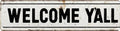 Welcome Y’All Metal Sign 4x16in Southern Style Plaque for Porch Farmhouse Living Room Wall Home Decor Gift by Unknown