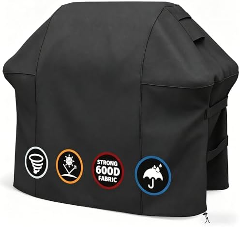 SHINESTAR 48in Grill Cover for Weber Spirit,600D Oxford Fabric by SHINESTAR