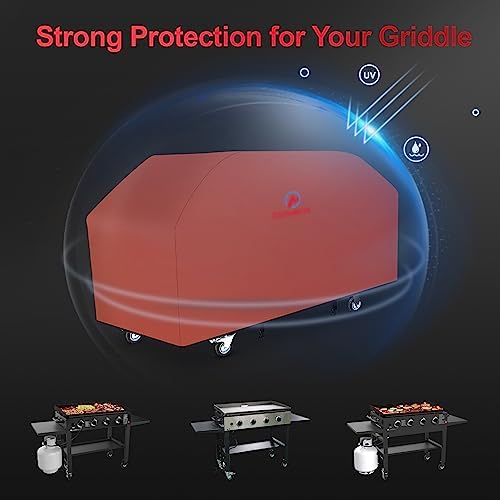 Comnova Griddle Cover for Blackstone Griddle Without Hood 36 Inch - 600D Flat Top Grill Cover for Blackstone 4 Burner Grill, 36" Griddles Cover for Black Stone and FTG600 (with Pole) - Image 4