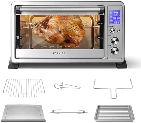 TOSHIBA 10-in-1 Convection Toaster Oven, 6-Slice Countertop Oven, 1500W by ToshibaKitchen