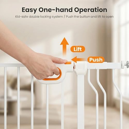 57.5-62.2 Inch Baby Gates Extra Wide for Doorways - Image 5