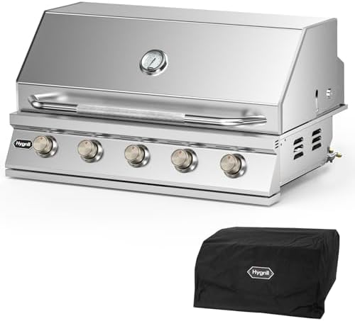 Hygrill STD Series 40-Inch Built In Grill, Stainless Steel 5-Burner Grill by Stanbroil