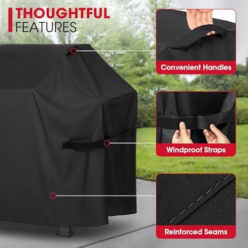Unicook Grill Cover Heavy Duty Waterproof 53 Inch, Fade Resistant BBQ Cover - Image 5
