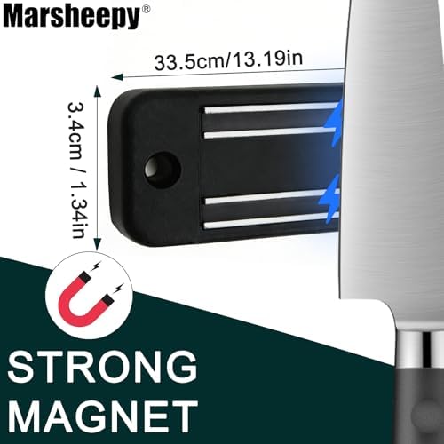 Magnetic Knife Strips,Magnetic Knife/Tool Holder for Wall/Refrigerator - Image 2