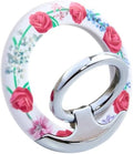 Magnetic Phone Ring for MagSafe Grip, Super Magnet Twinkle Design Ring Holder Stand, MagSafe Accessory for iPhone 17/16/15/14/13 Pro Max Plus，Rose Garland by Unknown