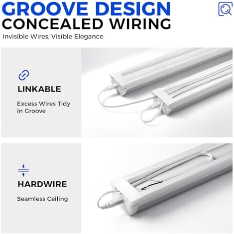 Barrina LED Shop Lights 4FT for Workshop, Garage, 45W 5000LM 5000K, 6 Packs - Image 3