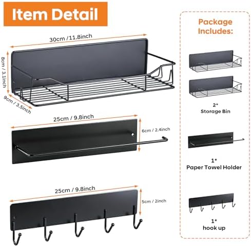 Magnetic Grill Caddy with Bins, BBQ Tool Organizer with Paper Towel Holder - Image 3