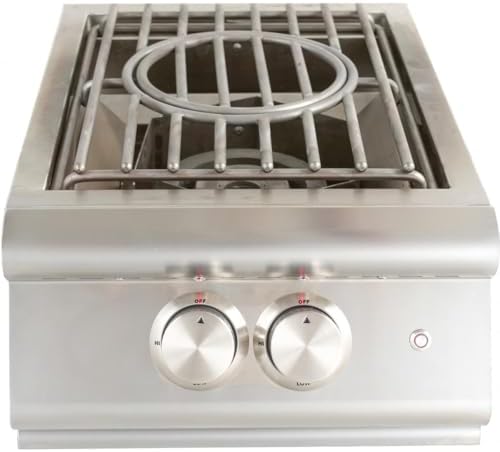 Blaze Built-in Propane LP High Performance Power Burner W/Wok Ring & Stainless Steel Lid - Have The Outdoor Kitchen and Create Memories - BLZ-PBLTE-LP by Blaze