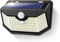 HMCITY 120 LED Solar Lights Outdoor with Motion Sensor, 1 Pack, Black by LightingUpYourLife
