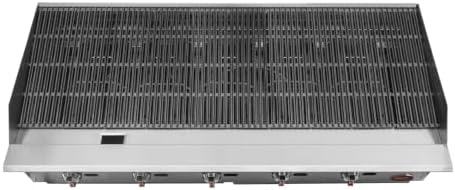 Kratos 60" Wide Five Burner Countertop Gas Radiant Charbroiler - Image 5