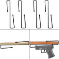 Adoreal 10 PCS Gun Rack, Pistol Rack for Gun Safe Shelf or Stack On Gun Cabinet, Gun Safe Accessory, Handgun Hanger Pistol Organizer for Display, Gifts for Hunters by Adoreal
