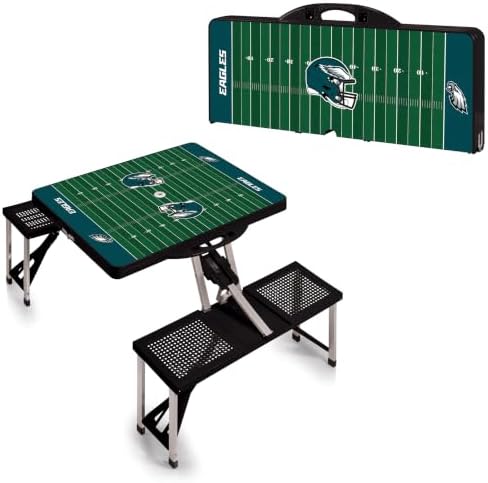 Picnic TIME NFL Football Field Folding Picnic Table, Camping Table, Outdoor Table with Umbrella Hole - Image 4