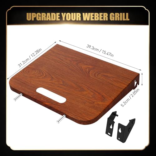 QuliMetal Foldable Side Shelf for Weber Searwood 600/600XL/Smoque/SmoqueXL - Image 2