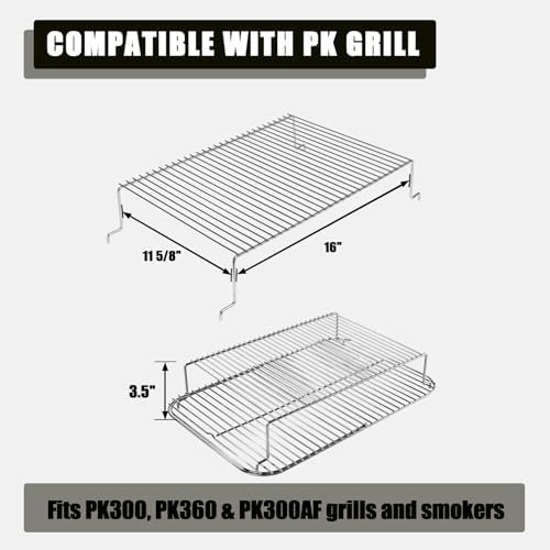 BBQ Grid for PK Grill–Multi-Tier Rack Adds Extra Cooking Space,Fits PK99020 - Image 2