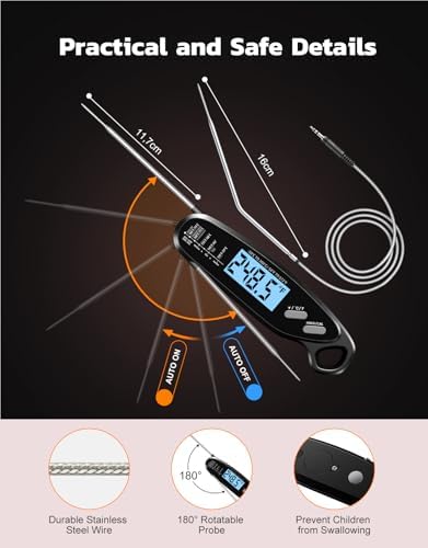 Instant Read Meat Thermometer Digital for Cooking with Dual Probe - Image 6