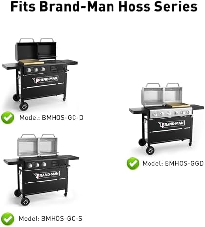 Grill Grate for Brand-Man Hoss Series - 2 Cast Iron Grate & 3 Flame Tamer - Image 6