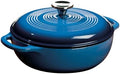 Lodge Essential Enamel Cast Iron Dutch Oven, 3 Quart, Caribbean Blue by Lodge