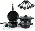 13-Piece Non Stick Pots and Pans Set,Cooking Pan Set,Maifan Stone Coating by KANYUNCD