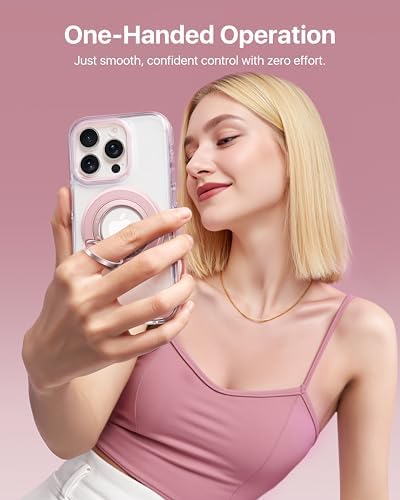 andobil [2026 3rd Gen Stability] Magnetic Phone Ring Grip for MagSafe, Pink - Image 4