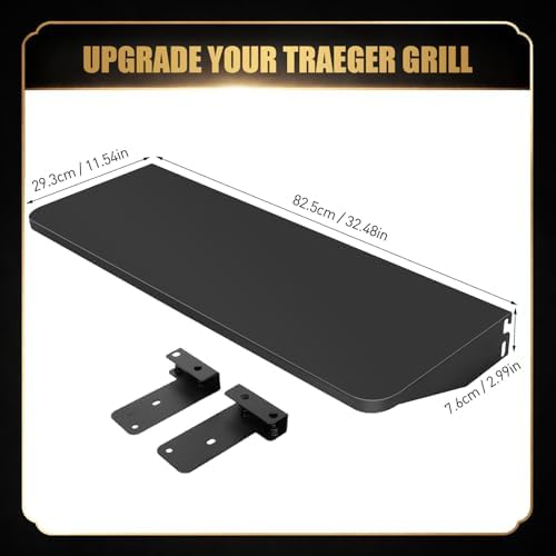QuliMetal Folding Front Shelf for Traeger Pro 780,Ironwood 885 - Image 2