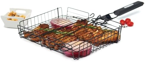 GrillPro 24876 Deluxe Non Stick Broiler Basket with Detachable Handle - Image 2