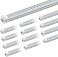 Barrina T8 LED Shop Lights 8FT, 100W 15000LM 6500K, High Output, 12 Packs by Barrina