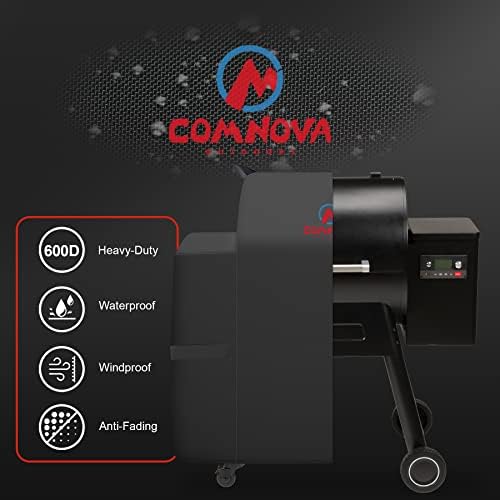 Comnova Grill Cover for Traeger Ironwood 650-600D Wood Pellet Smoker Cover for Traeger Waterproof & Heavy Duty, Premium Pellet BBQ Cover Accessory for Treager Ironwood 650 Grills - Image 4