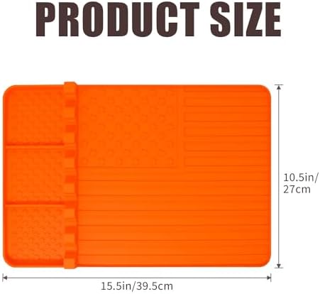 2 PCS Silicone Griddle Tools Mat for Blackstone,Grill BBQ Caddy Utensils Holder for Kitchen,Cooking & Countertop,Large Spatula Mat with Drip Pad,Griddle Accessories for Blackstone (Black 2pcs) - Image 4