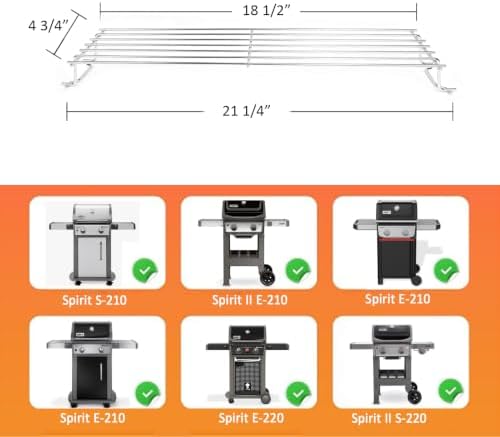 69866 Grill Warming Rack for Weber Spirit 200 & Spirit II 200 Series - Image 3