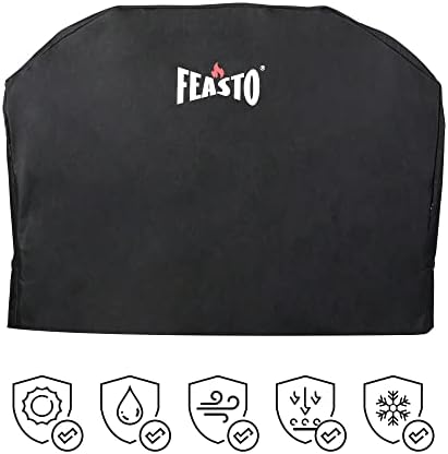 Feasto 55 inch Heavy Duty BBQ Grill Cover for Outdoor Grill - Image 7
