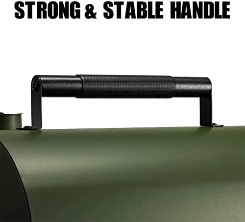 MAISON HUIS Small Charcoal Grill, Portable Tabletop BBQ Smoker for Outdoor Camping,Mini Grill for Tailgating, Hiking & Picnic, (Green) - Image 5