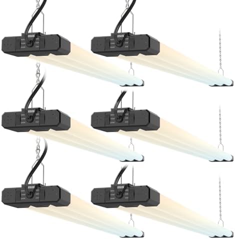 JESLED LED Shop Lights 4FT 7500LM, 3CCT & 3 Wattage Adjustable, ETL by JESLED
