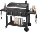 Charcoal Grill 753 Sq In,Extra Large BBQ Grill Adjustable Charcoal Trays by DNKMOR
