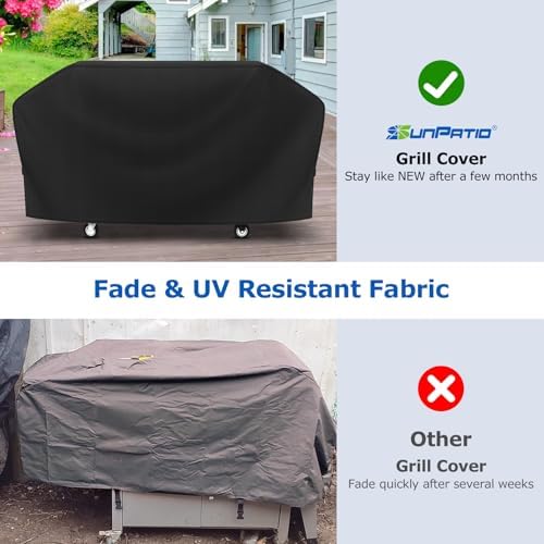 SunPatio Griddle Cover for Blackstone 36" Pro Series, Outdoor Barbecue Flat Top Gas Grill Cover 75 Inch for 4 Burner Cooking Station, Waterproof All Weather Protection - Image 3